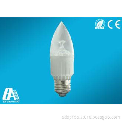 Warm White 3000K 3 Watts 300lm LED Candle Light Bulbs for h